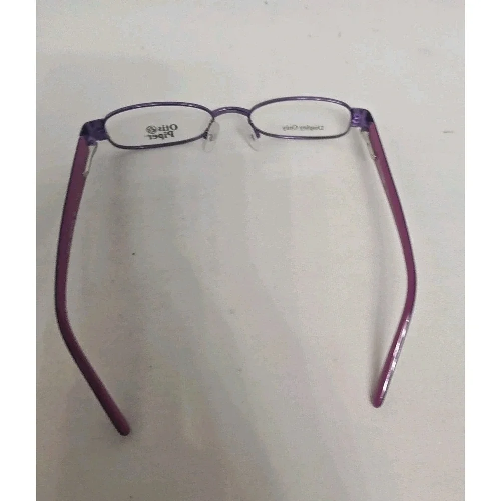 Otis and Piper OP5000 505 Plum 44 15 120 Eyeglasses Frames Purple Metallic‎ New